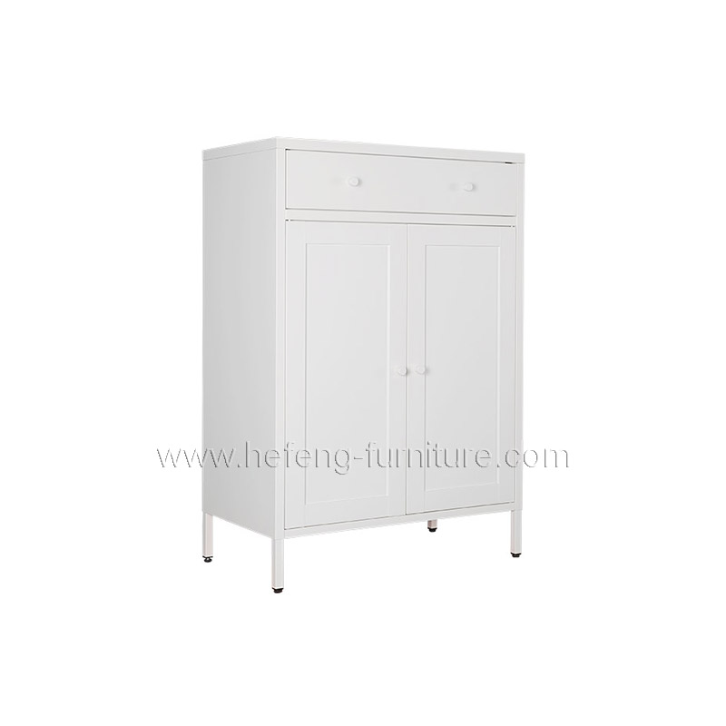 Metal Shoes Storage Cabinet with Drawers