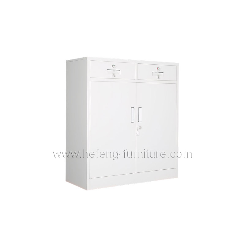 Metal Storage Cabinet with Locking Doors and Adjustable Shelf