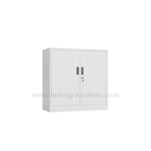 Small Metal Storage Cabinet with Locking Doors (1)