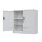 Small Metal Storage Cabinet with Locking Doors (8)