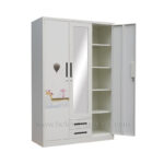 Steel Wardrobe Cabinet With Drawers (1)