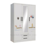 Steel Wardrobe Cabinet With Drawers