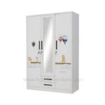 Steel Wardrobe Cabinet With Drawers (2)