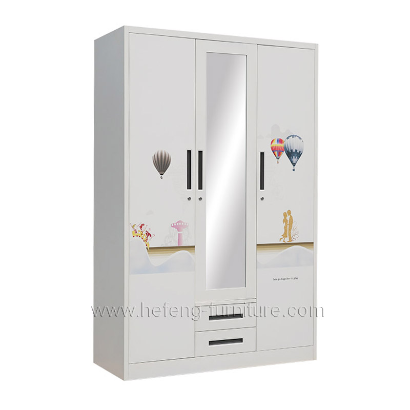 Steel Wardrobe Cabinet With Drawers